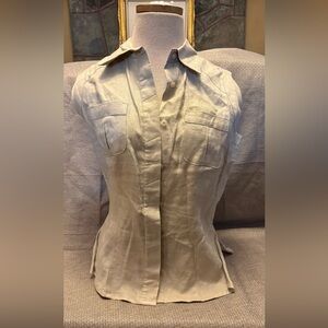 Motivi Light Beige Button-Down Shirt